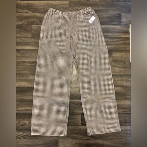 GAP Brown and White Gingham Pants